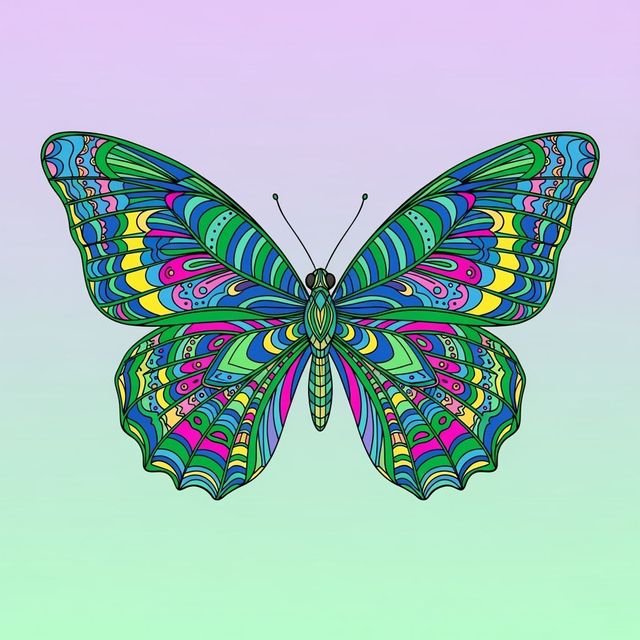 Beautiful Butterfly Clip Art Created With AI gallery