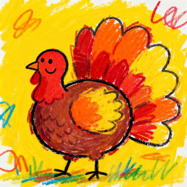 Turkey Kids Drawings - AI Generated Art gallery