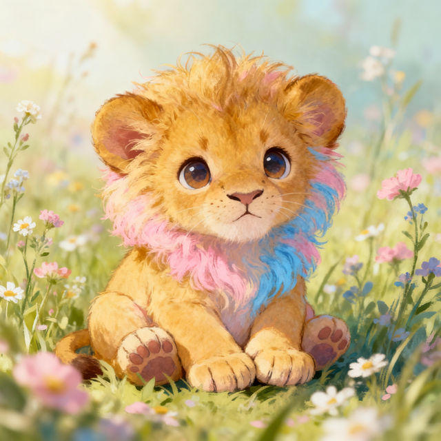 Cute Lion Drawings gallery