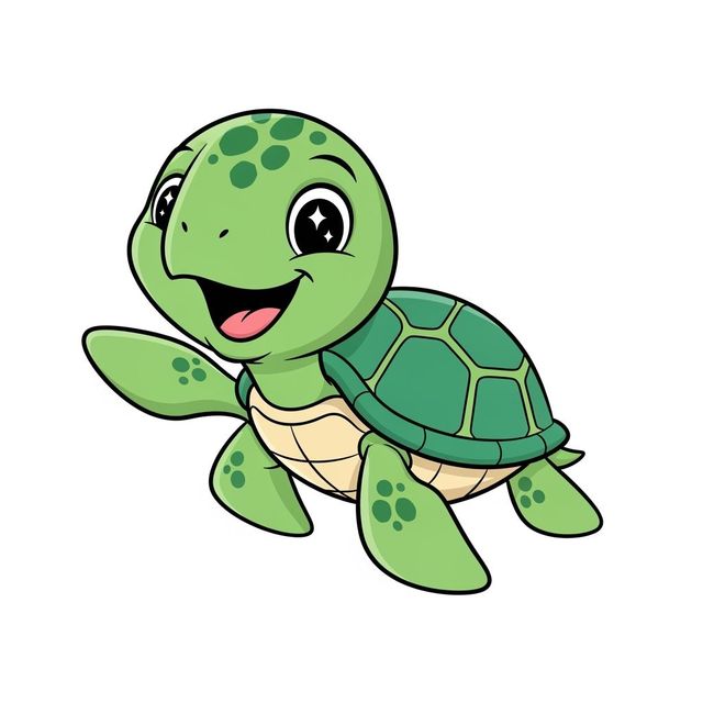 Easy Turtle Drawings Generated by AI gallery