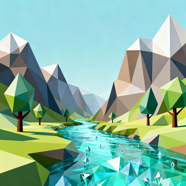 Poly Art - Made With AI gallery