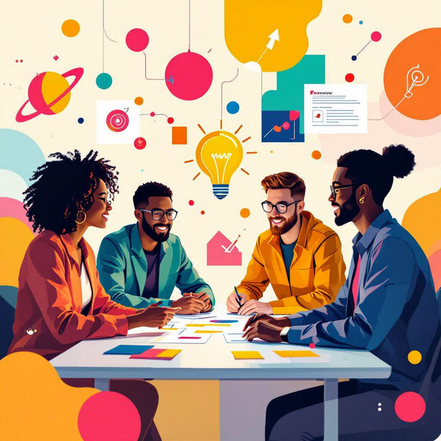 Working Together Images - Created With AI gallery