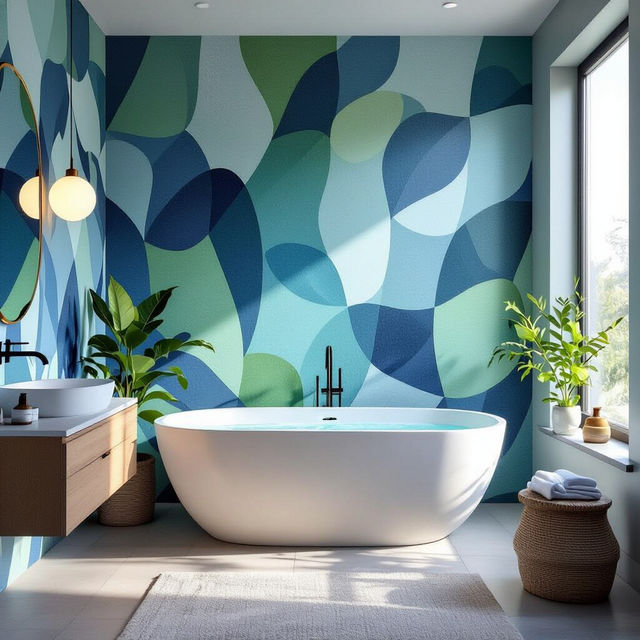 Bathroom Wallpapers - AI Generated Designs gallery