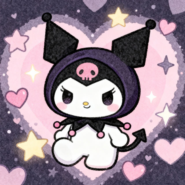 Kuromi Cute Drawings gallery