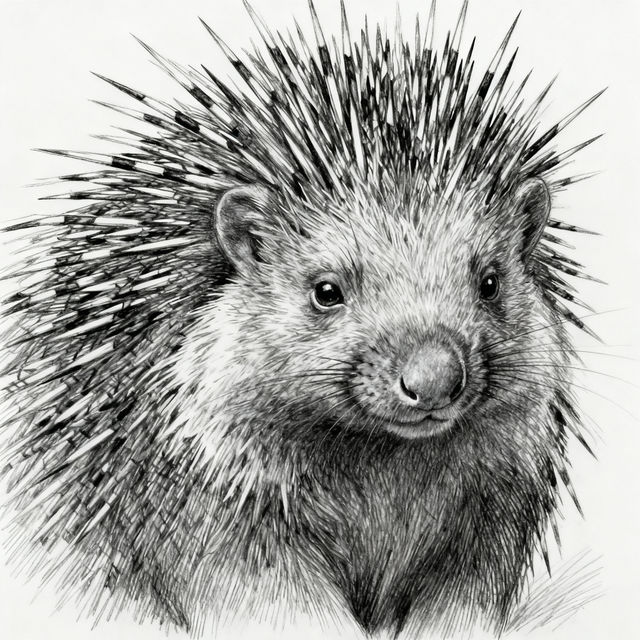 Porcupine Drawings - AI Generated Art gallery