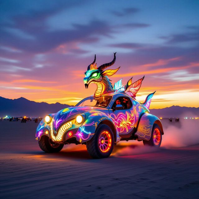 Burning Man Art Cars - Made With AI gallery