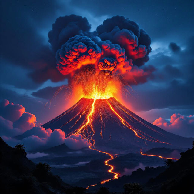 Volcano Pictures - Generated by AI gallery