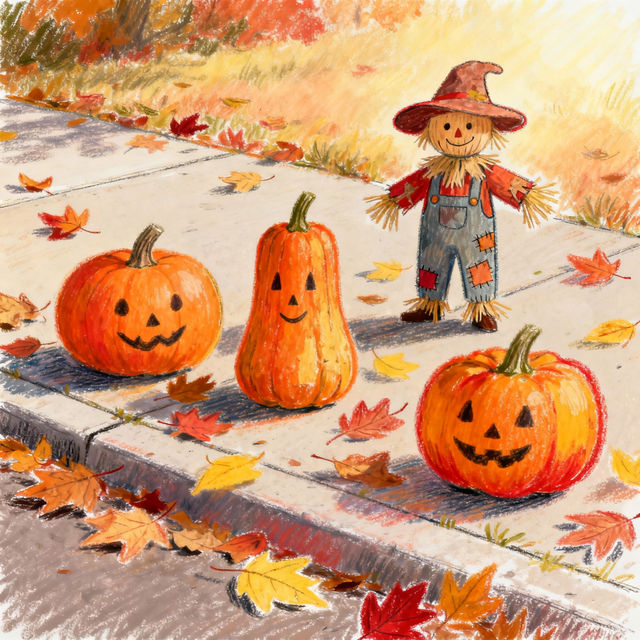 Fall Chalk Art gallery