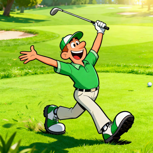 Golf Cartoon Images - Made With AI gallery
