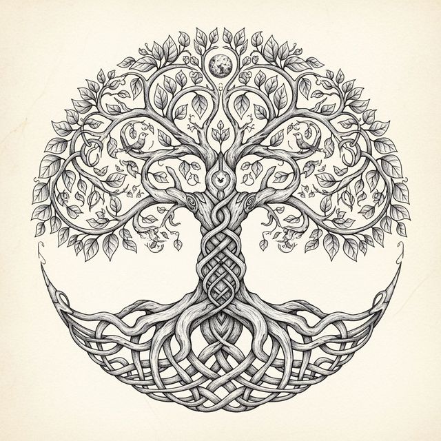 Explore AI-Generated Tree of Life Drawings gallery