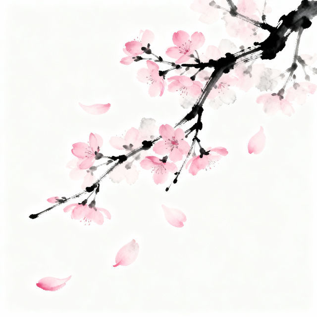 Cherry Blossom Drawings - AI Generated Art gallery