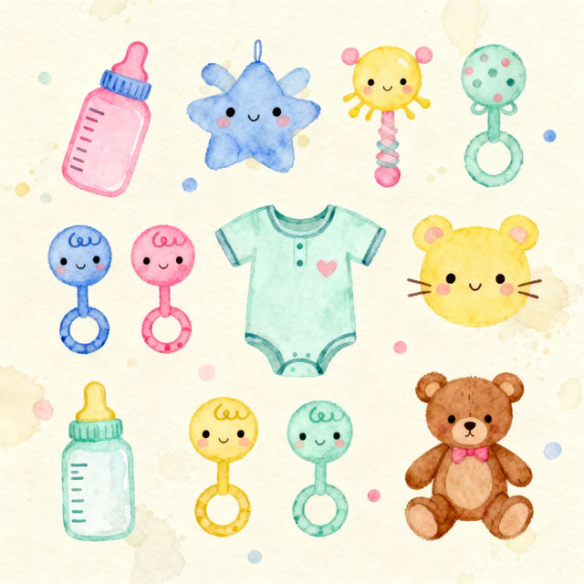 Baby Shower Clip Art - Made With AI gallery