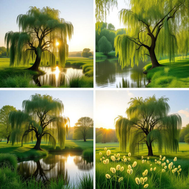 Types of Willow Trees - AI Generated gallery