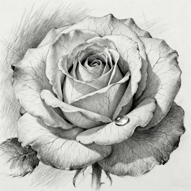 Drawing Rose Drawings gallery