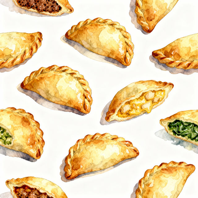 Empanada Drawings - AI Generated Art gallery