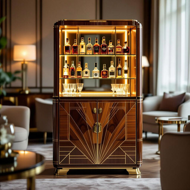 Art Deco Bar Cabinet Designs gallery