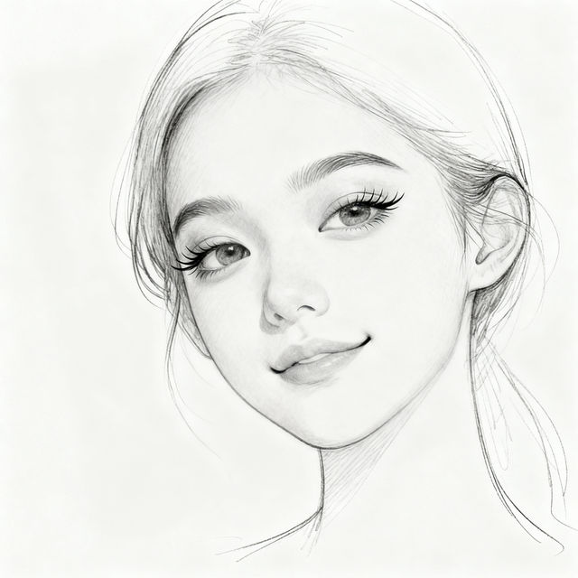 Easy Girl Face Drawings - Made With AI gallery