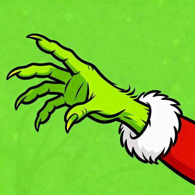 Grinch Hand Drawing gallery