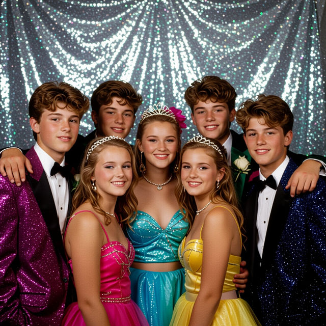 90s Prom Pictures - AI Generated gallery