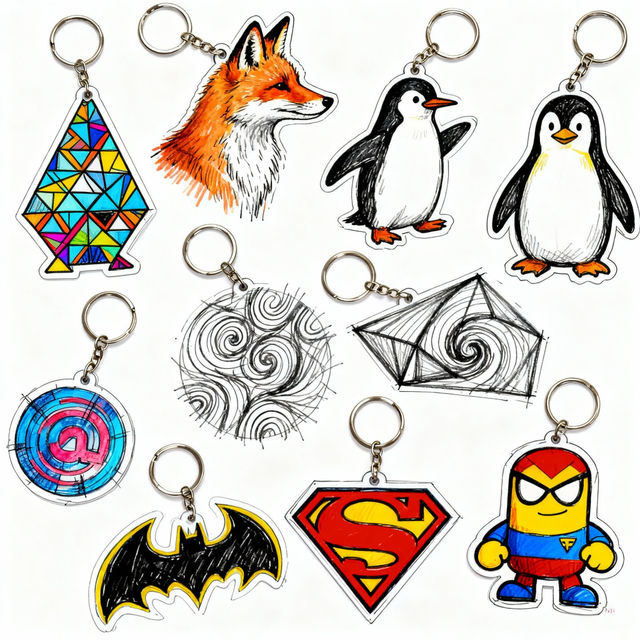 Keychain Drawing Ideas gallery