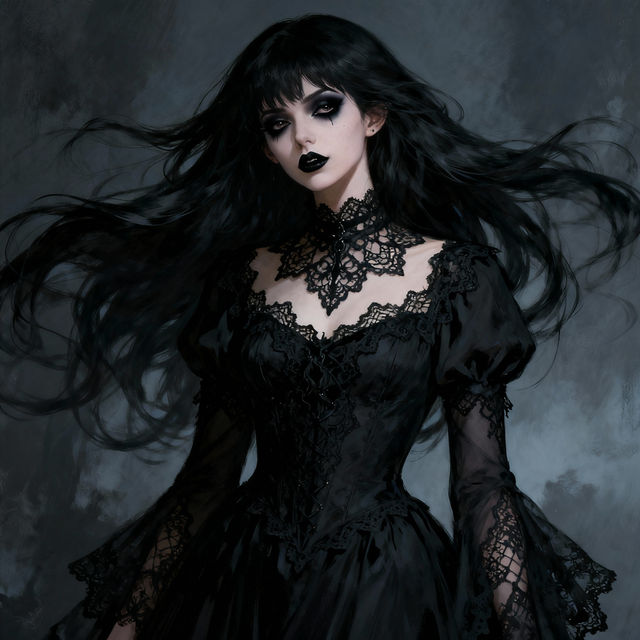 Goth Girl Drawings - AI Generated Art gallery