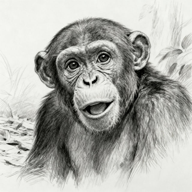 Chimp Drawings - Made With AI gallery