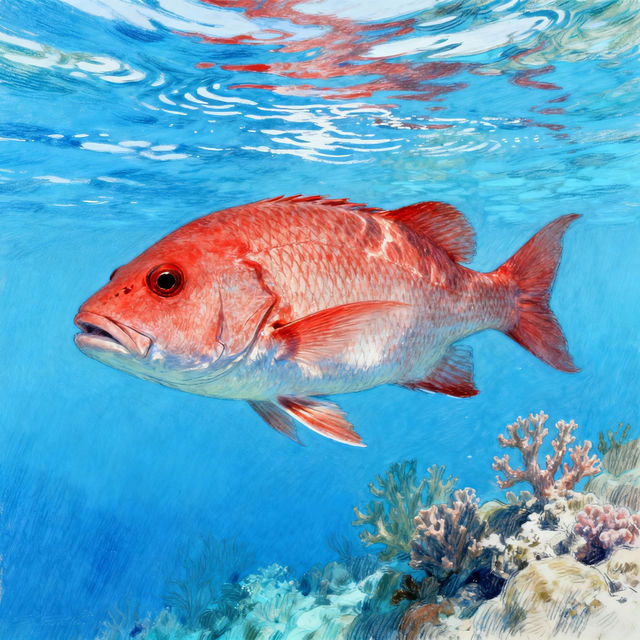 Redfish Drawings - AI Generated Art gallery