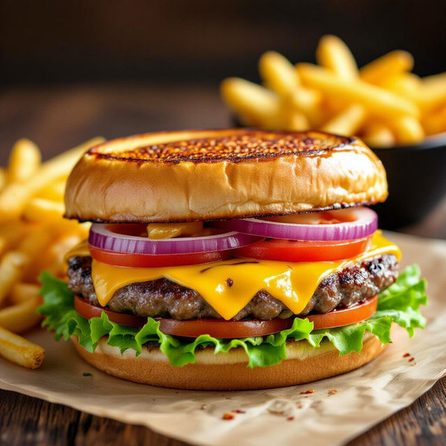 Cheeseburger Images - Made With AI gallery