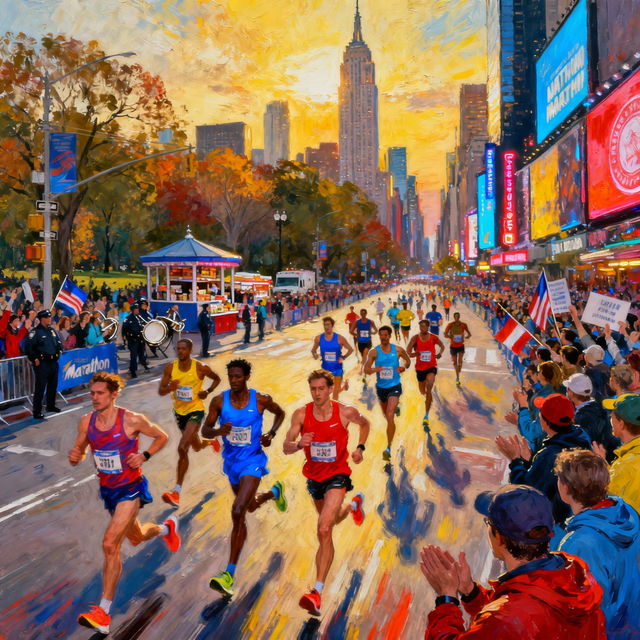 NYC Marathon Drawings gallery