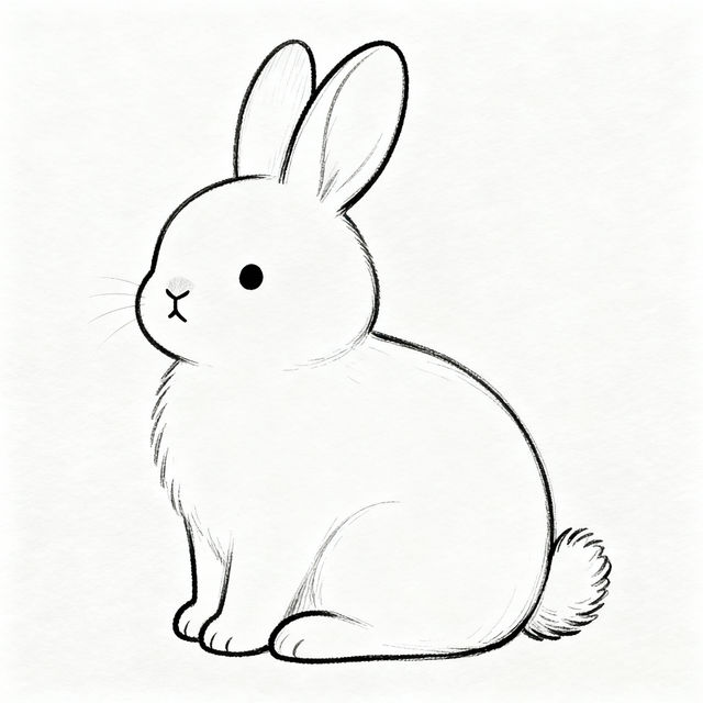 Simple Bunny Drawings - Made With AI gallery