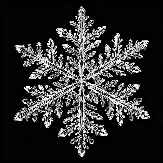 Snow Flakes Drawings - Made With AI gallery