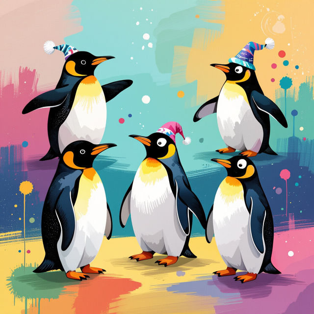 Penguins Art gallery