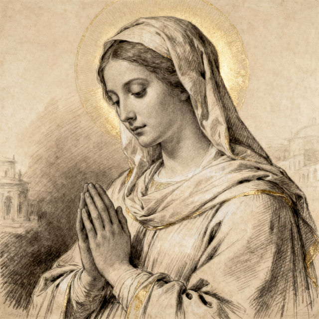 Mary Drawing - AI Art gallery