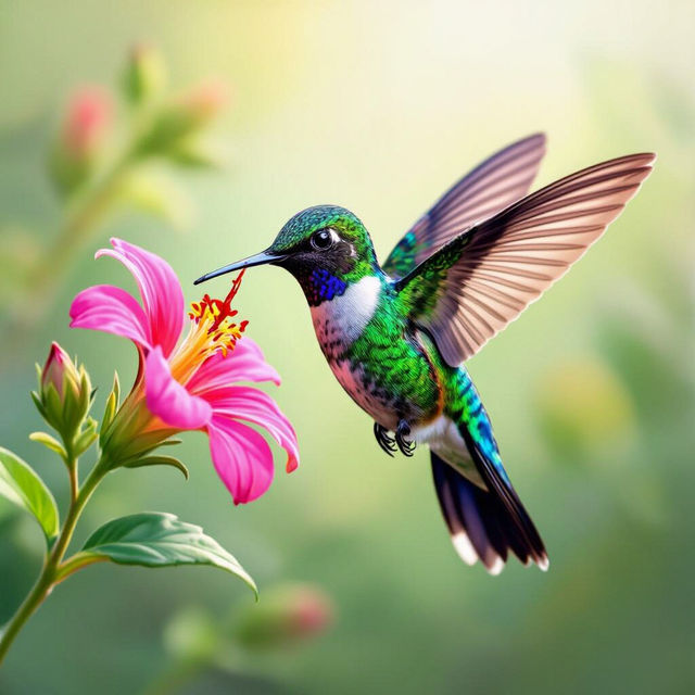 Realistic Hummingbird Drawings - AI Generated gallery
