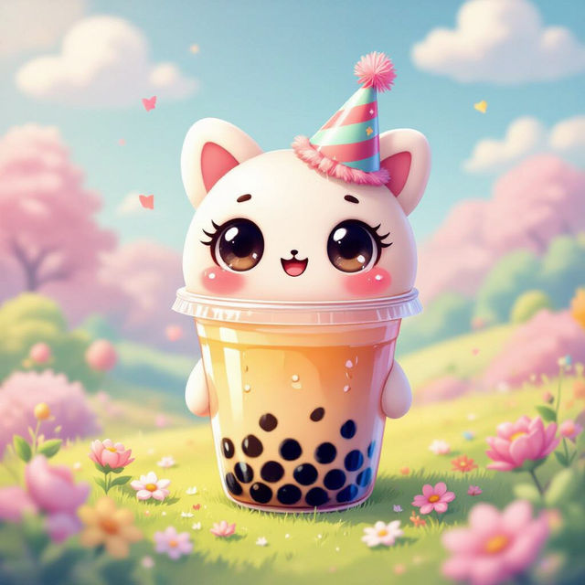 Cute Boba Wallpaper gallery
