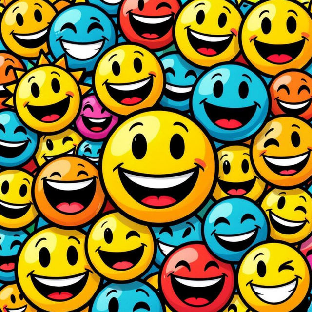 Smiley Faces Wallpaper - Made With AI gallery