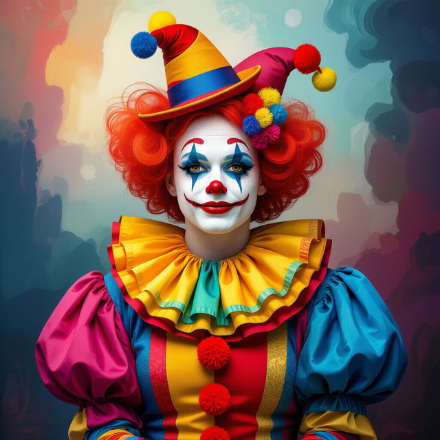Female Clown Art - Made With AI gallery