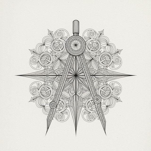 AI Compass Drawing Generator gallery