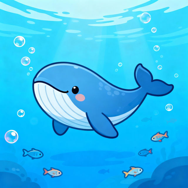 Whale Cartoon Drawings - AI Generated gallery