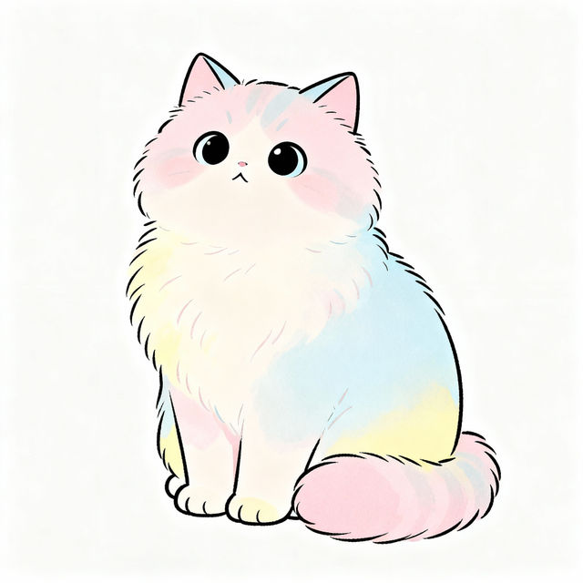Simple Cute Cat Drawings - Made With AI gallery