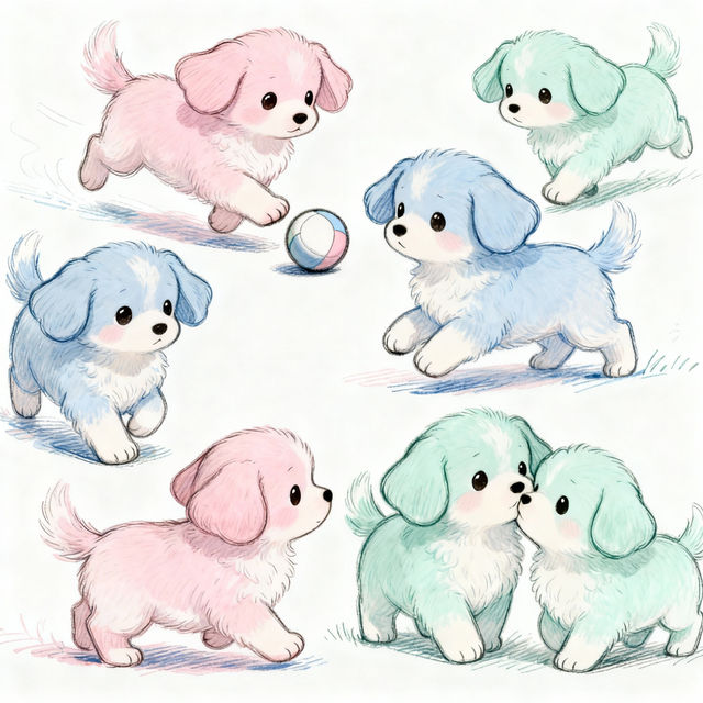 Puppies Drawings gallery