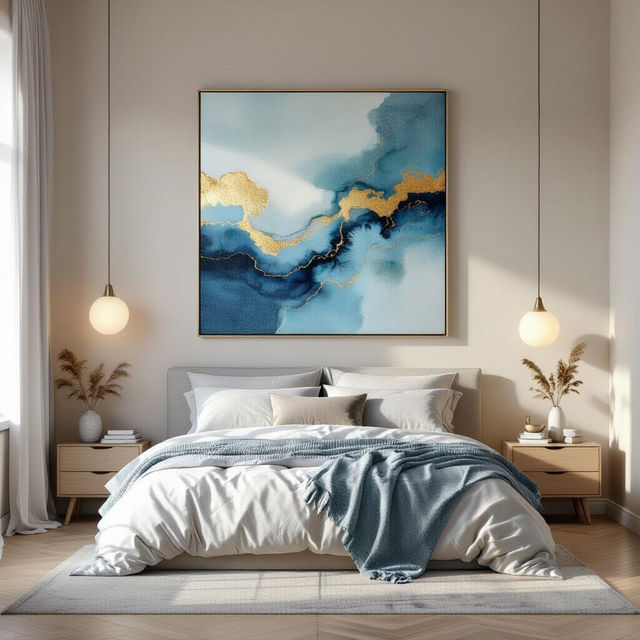 Wall Art Above Bed Ideas gallery