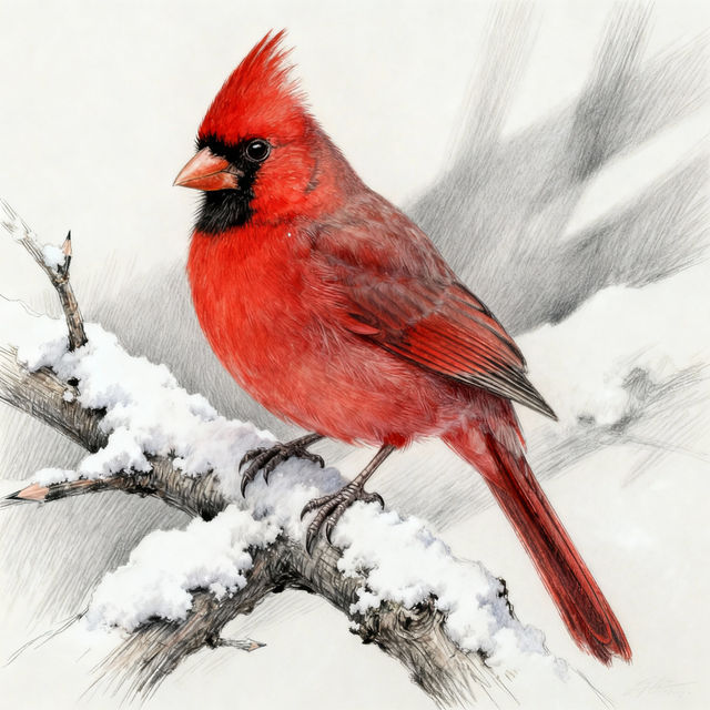 Cardinal Sketches - AI Art gallery