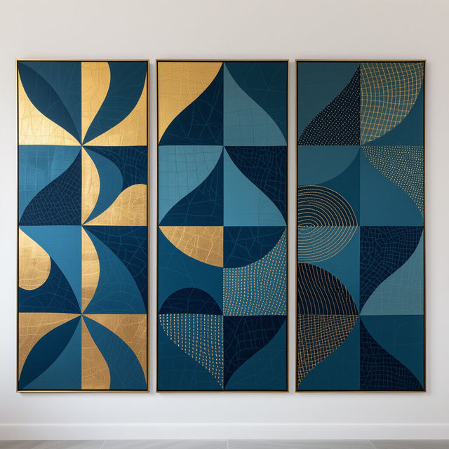 Three Piece Wall Art - Made With AI gallery