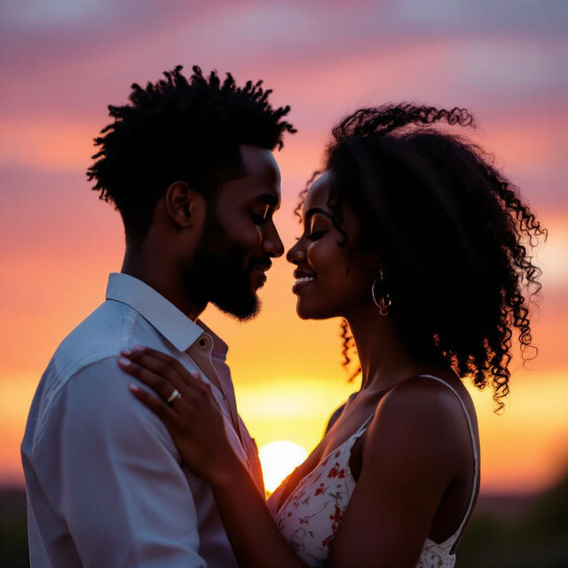Romantic Black Love Art Images gallery