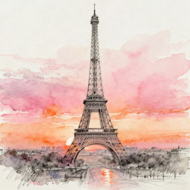 France Drawings - AI Generated Art gallery