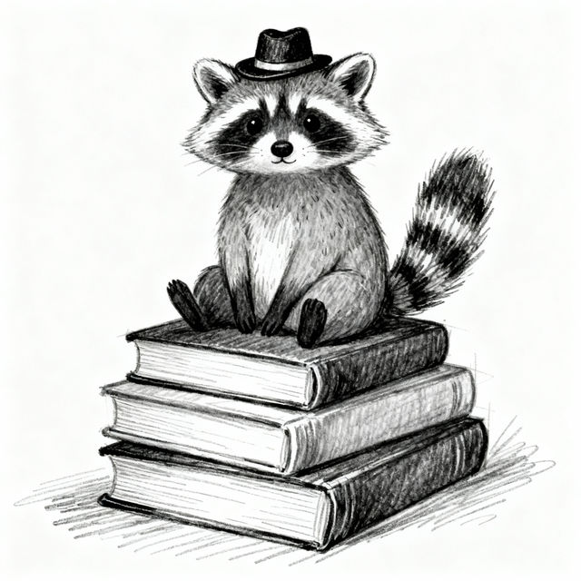 Racoon Drawings - AI Generated Art gallery