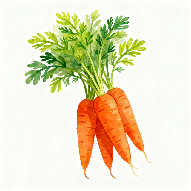 Carrots Drawing - AI Art gallery