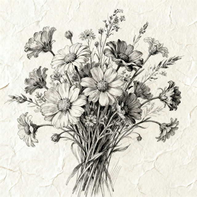Flower Pictures Drawing gallery