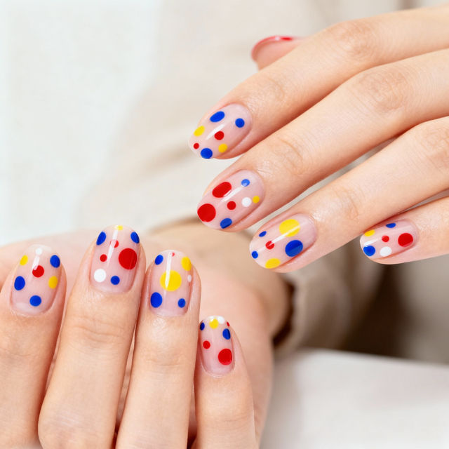Dot Nail Art - Created with AI gallery